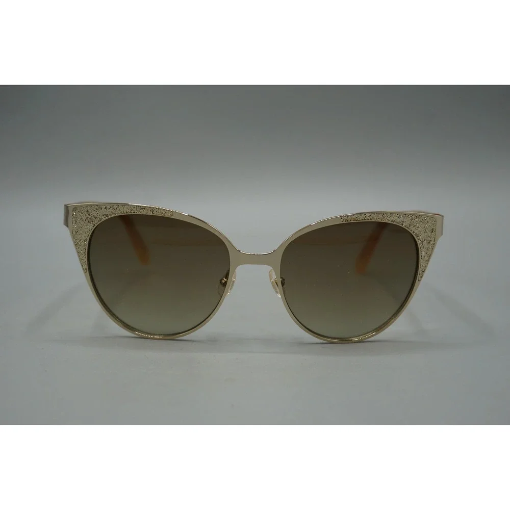 Kate Spade Marietta/O/S Gold Glitter Cat Eye Sunglasses 03YG CC 55-18-140